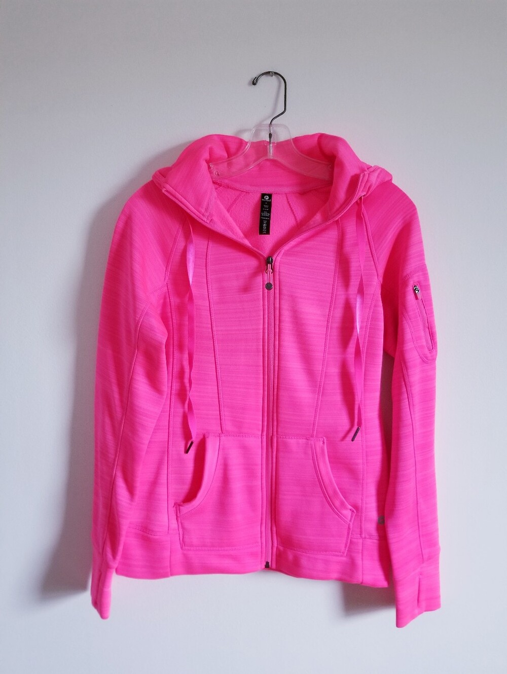 90 Degree By Reflex Womens' Hot Pink Full- Zip Hoodie Jacket